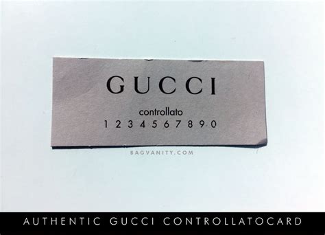 fake gucci authenticity card|how to authenticate vintage gucci.